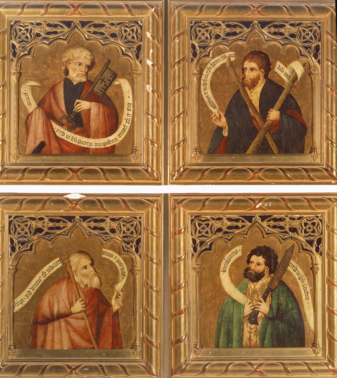 SS. Piotr, Andrzej, Filip i Bartłomiej, 1468 autorstwa Nicolas Frances
