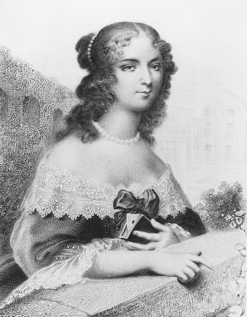 Marguerite Jeanne Cordier de Launay, baronowa Staal autorstwa Nicolas Francois Regnault