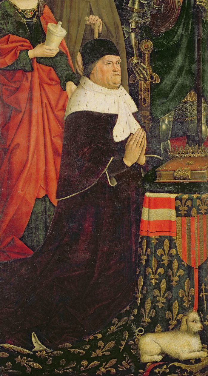 Tryptyk Mojżesz i gorejący krzew, fragment Rene I d
