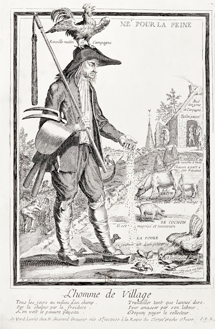 Chłop wiejski, urodzony, by cierpieć, ok. 1780 (zob. też 101779) autorstwa Nicolas Guerard