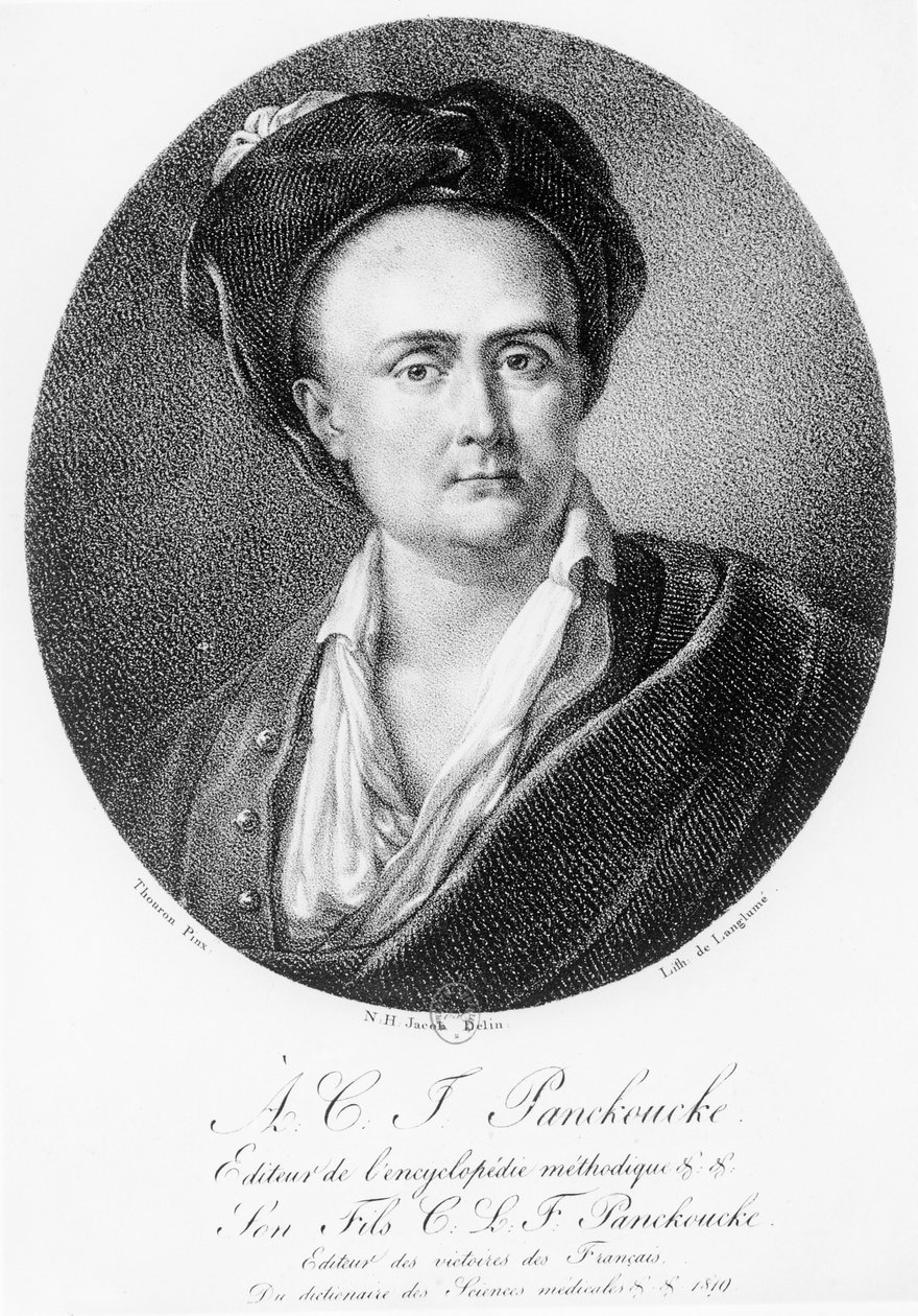 Medalion portret Andre Charles Joseph Panckoucke (1736-98) autorstwa Nicolas Henri Jacob