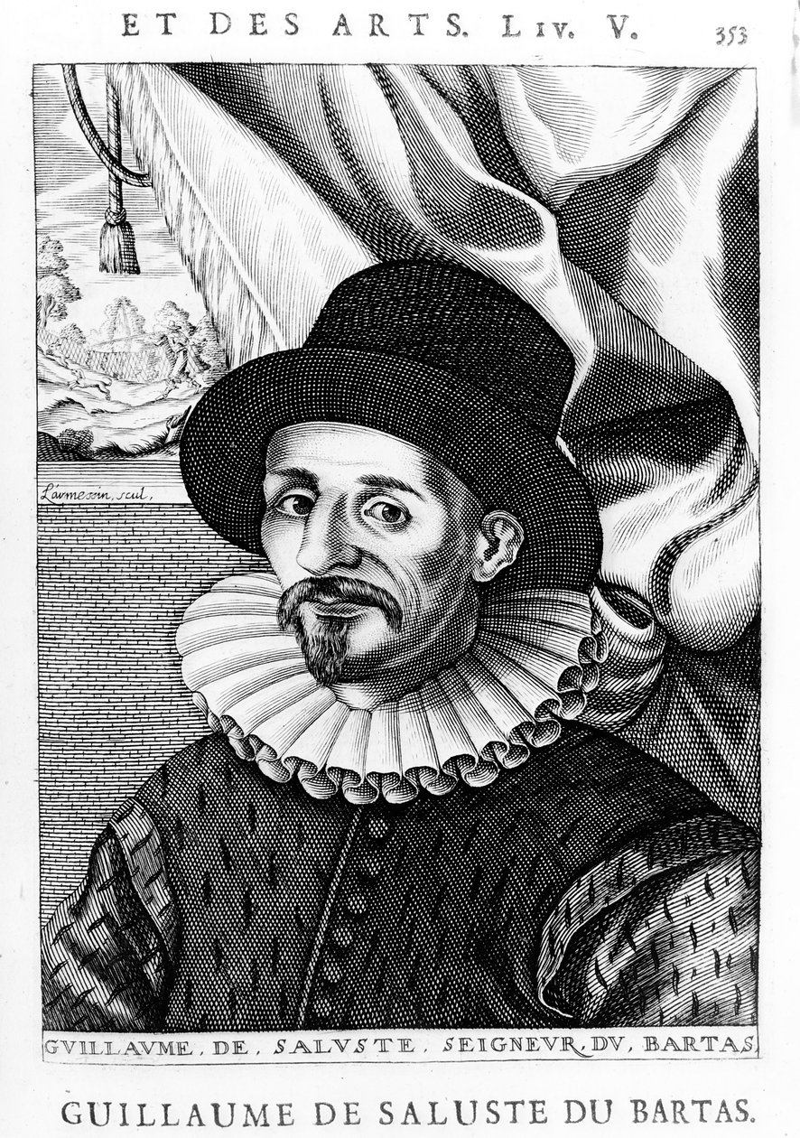 Guillaume de Salluste du Bartas autorstwa Nicolas II de Larmessin