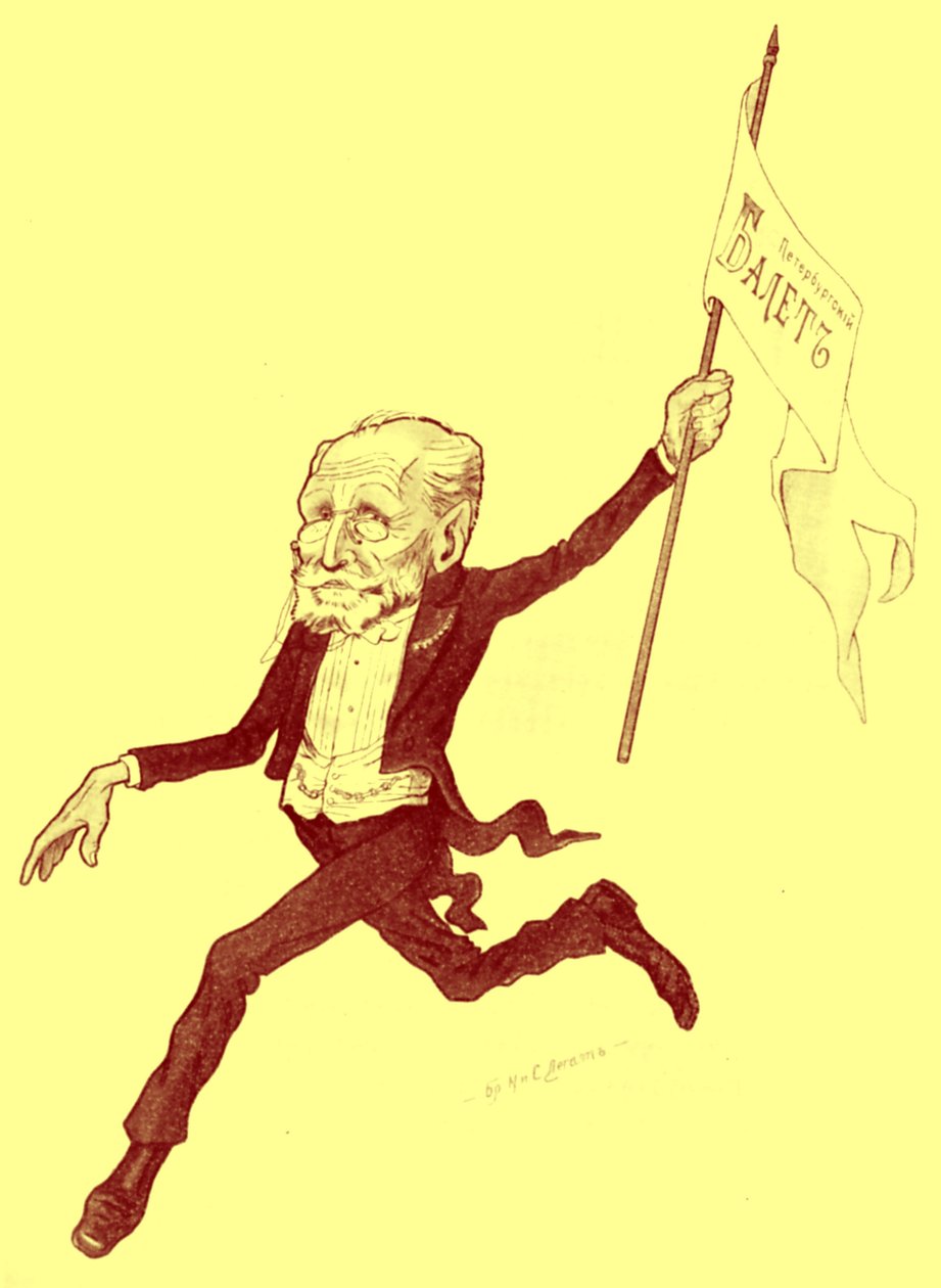 PETIPA Marius karykatura autorstwa Nicolas Legat