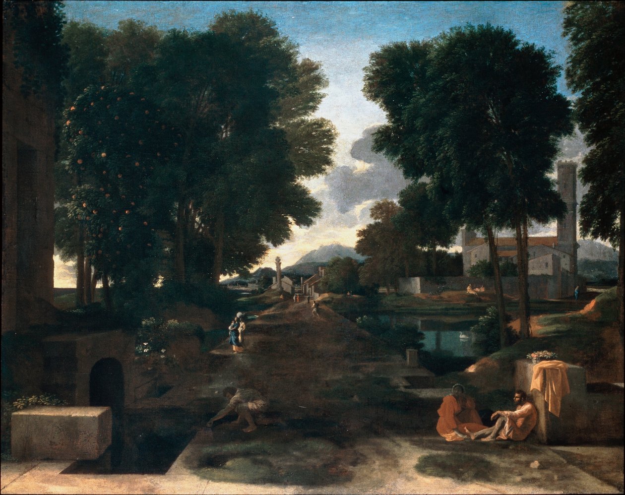 Droga rzymska autorstwa Nicolas Poussin