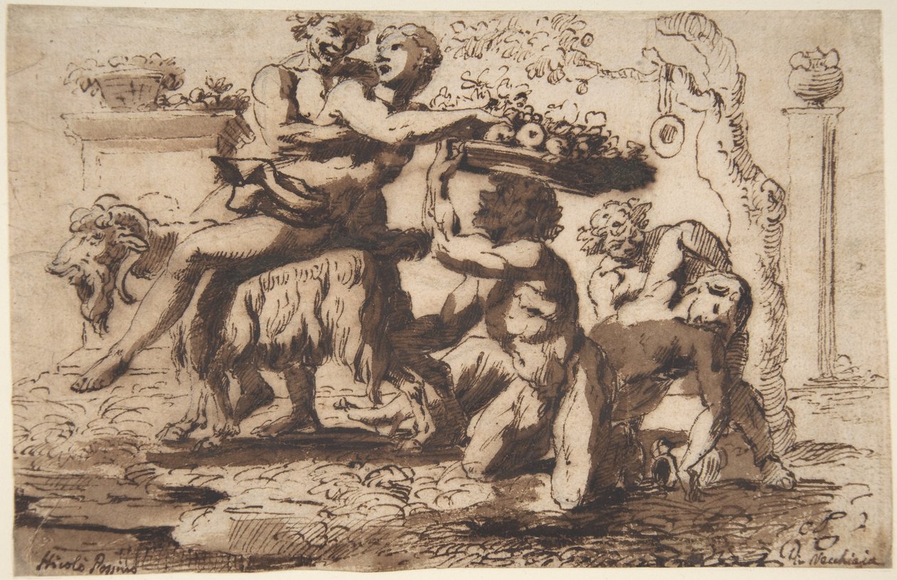 Bachanalia, ok. 1635-36 autorstwa Nicolas Poussin
