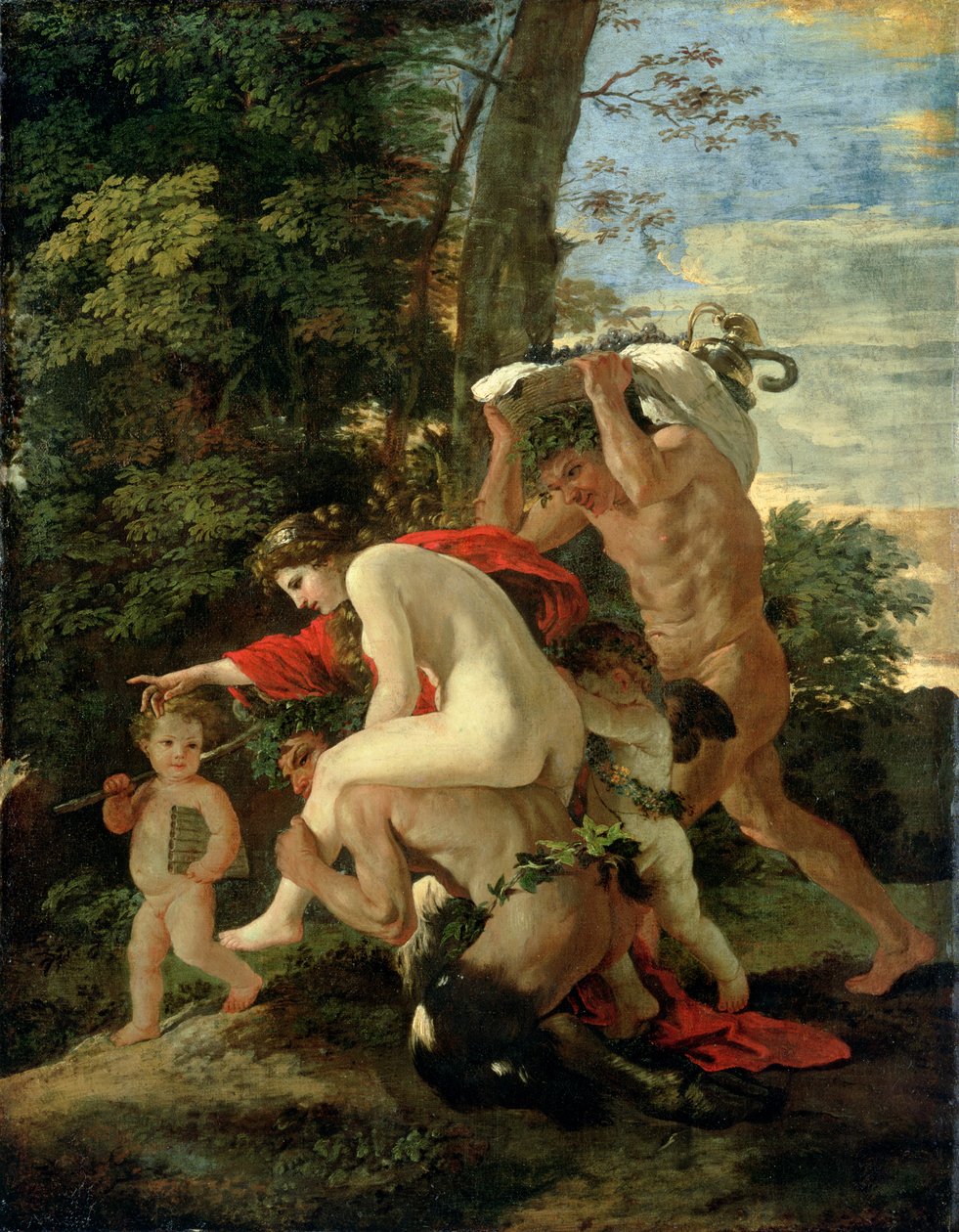 Scena bachanalijska, przed 1630 autorstwa Nicolas Poussin