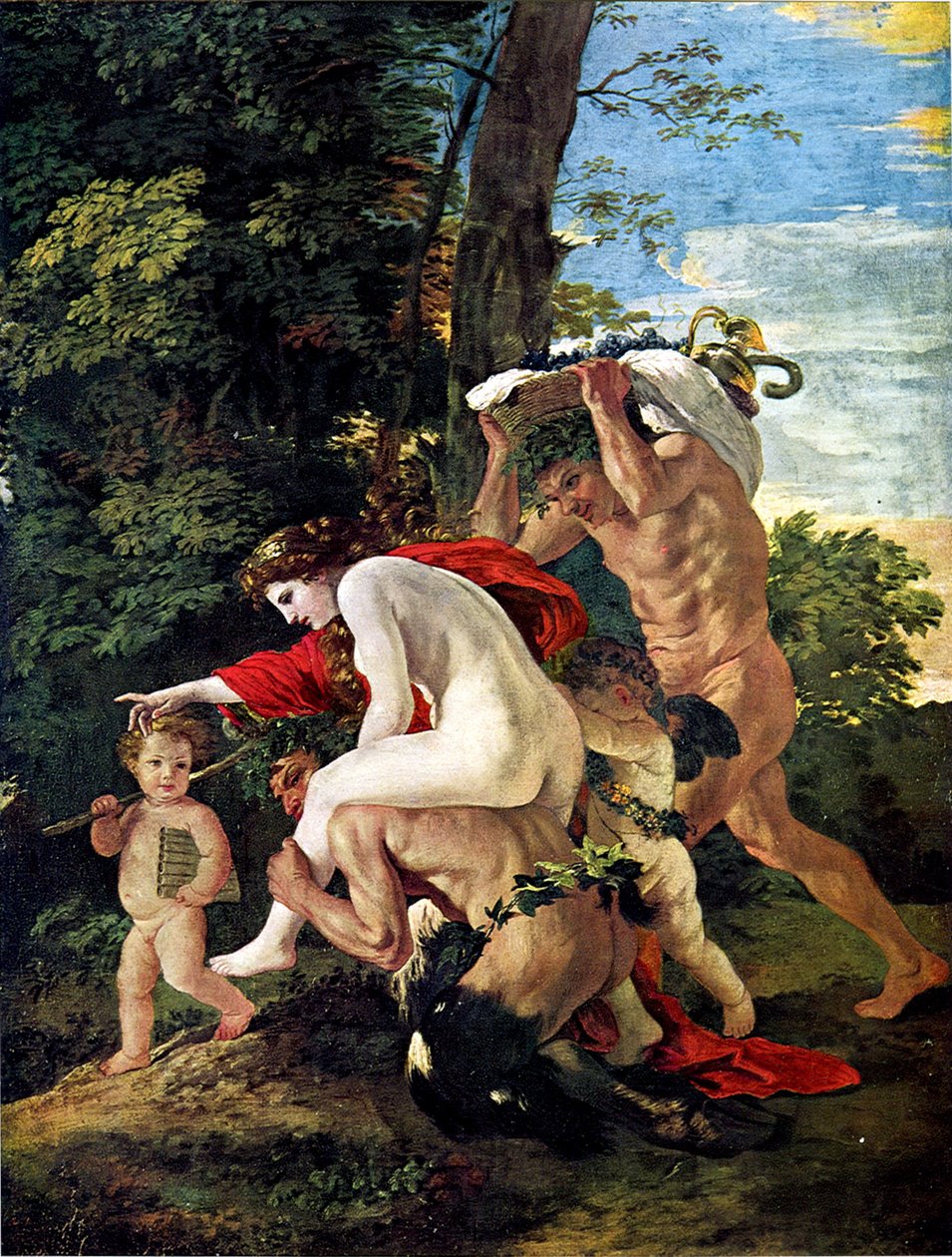 Scena bachiczna autorstwa Nicolas Poussin