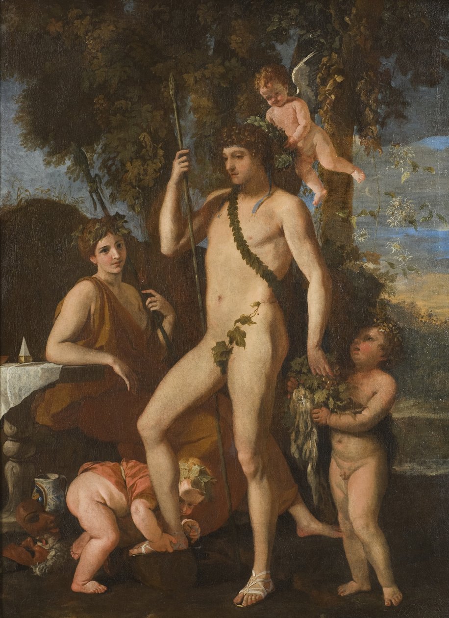 Bachus-Apollo, 1620-25 autorstwa Nicolas Poussin