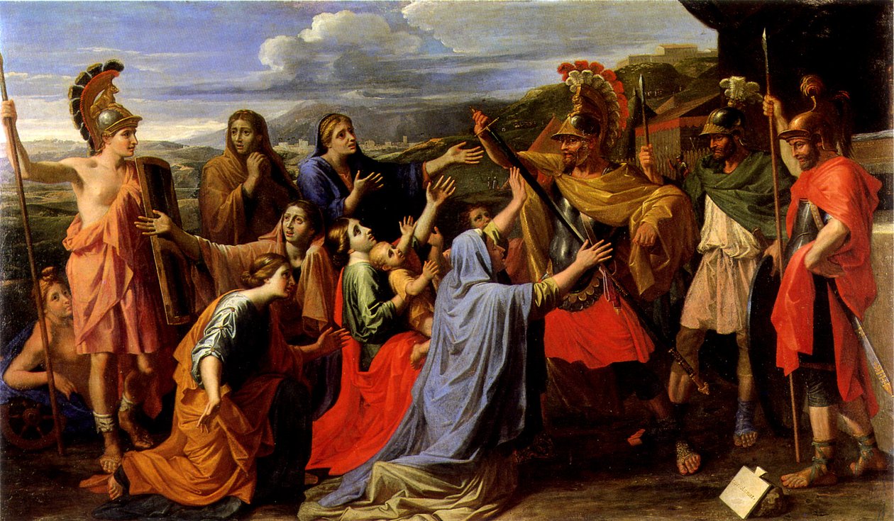 Coriolan les Andelys autorstwa Nicolas Poussin
