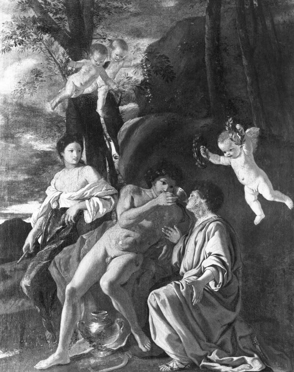 Inspiracja Anakreona autorstwa Nicolas Poussin