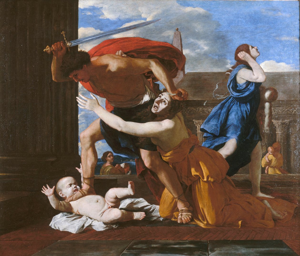 Masakra niewiniątek autorstwa Nicolas Poussin