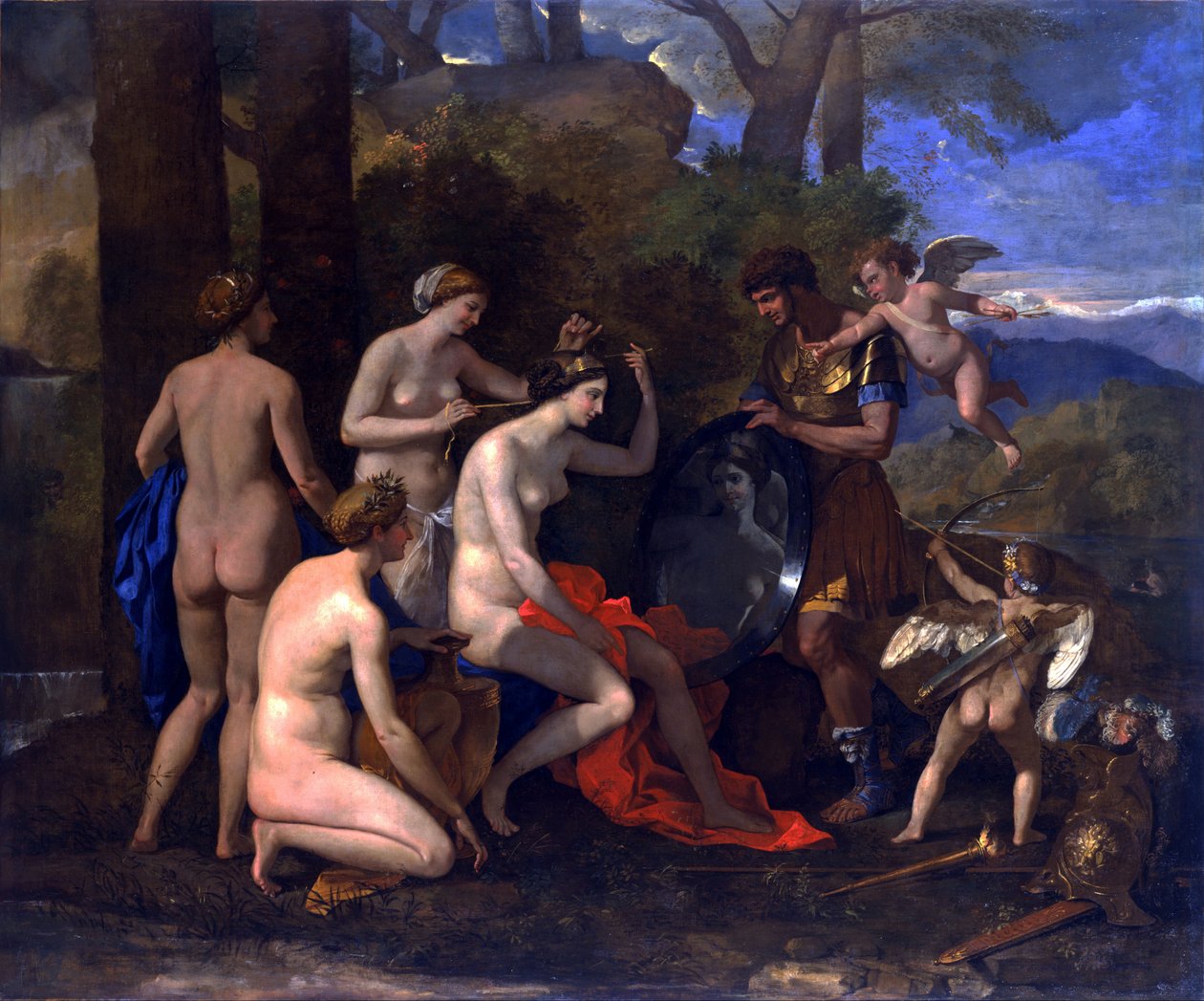 Mars i Wenus autorstwa Nicolas Poussin