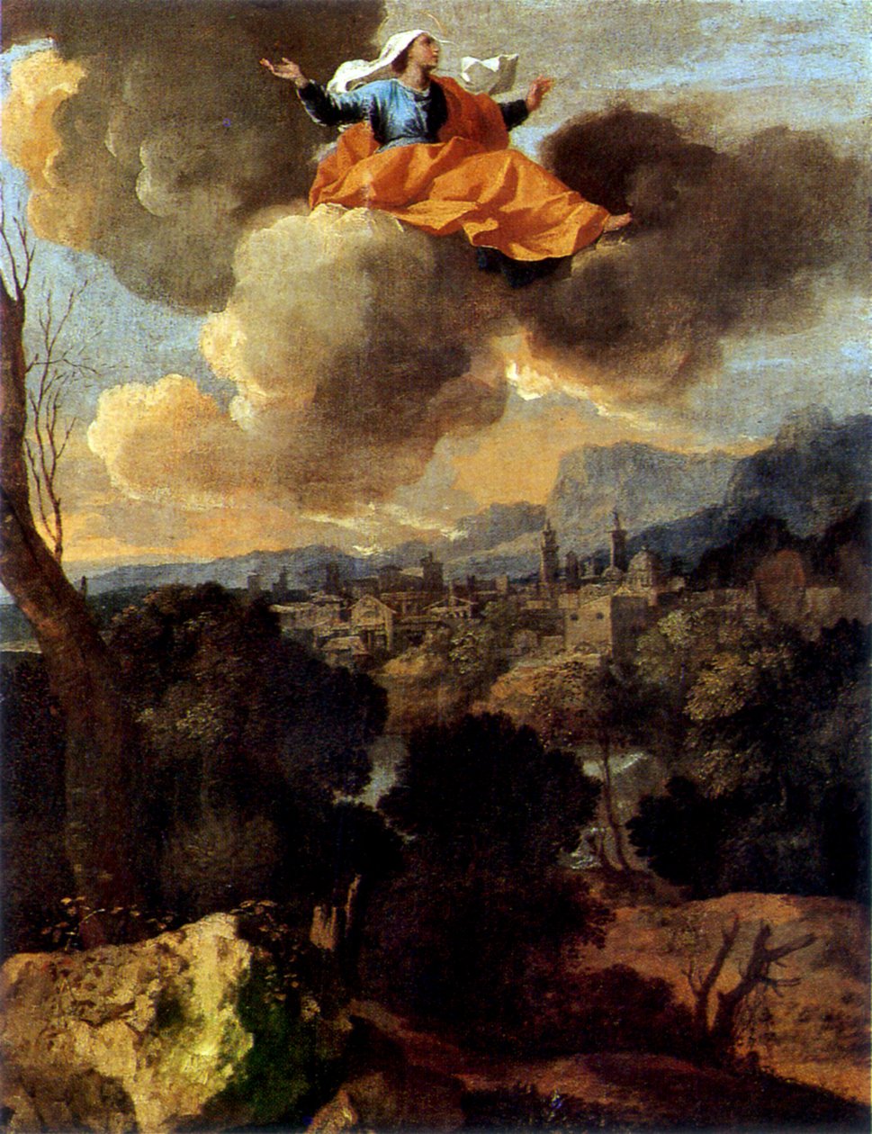 Cudowne tłumaczenie św. Rity z Cascia autorstwa Nicolas Poussin