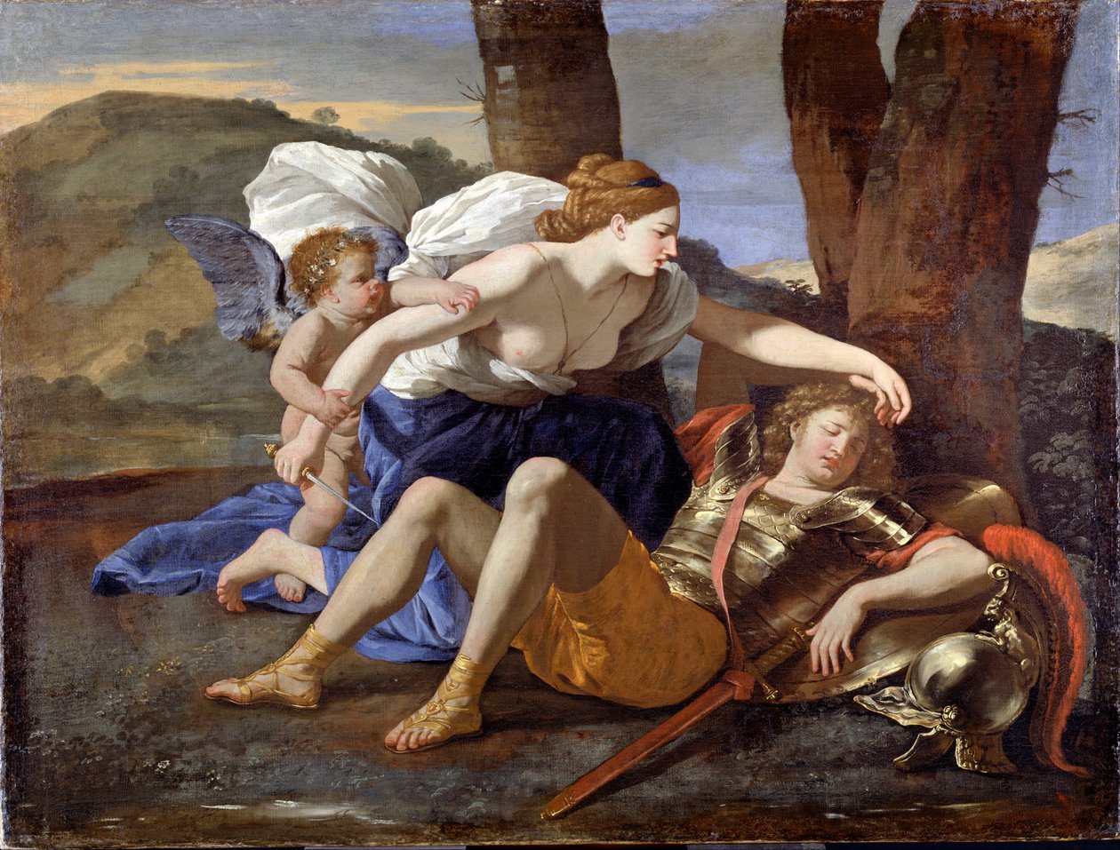Rinaldo i Armida autorstwa Nicolas Poussin