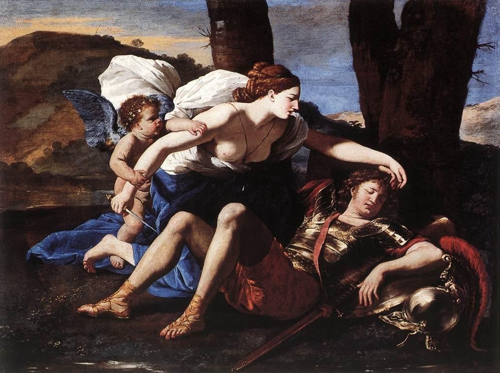 Rinaldo i Armida autorstwa Nicolas Poussin