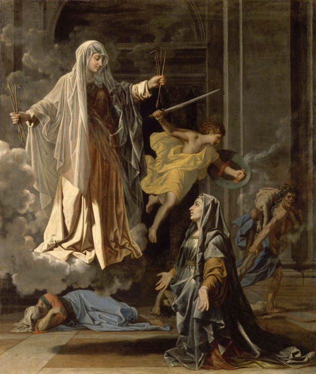 Romaine Luwr autorstwa Nicolas Poussin