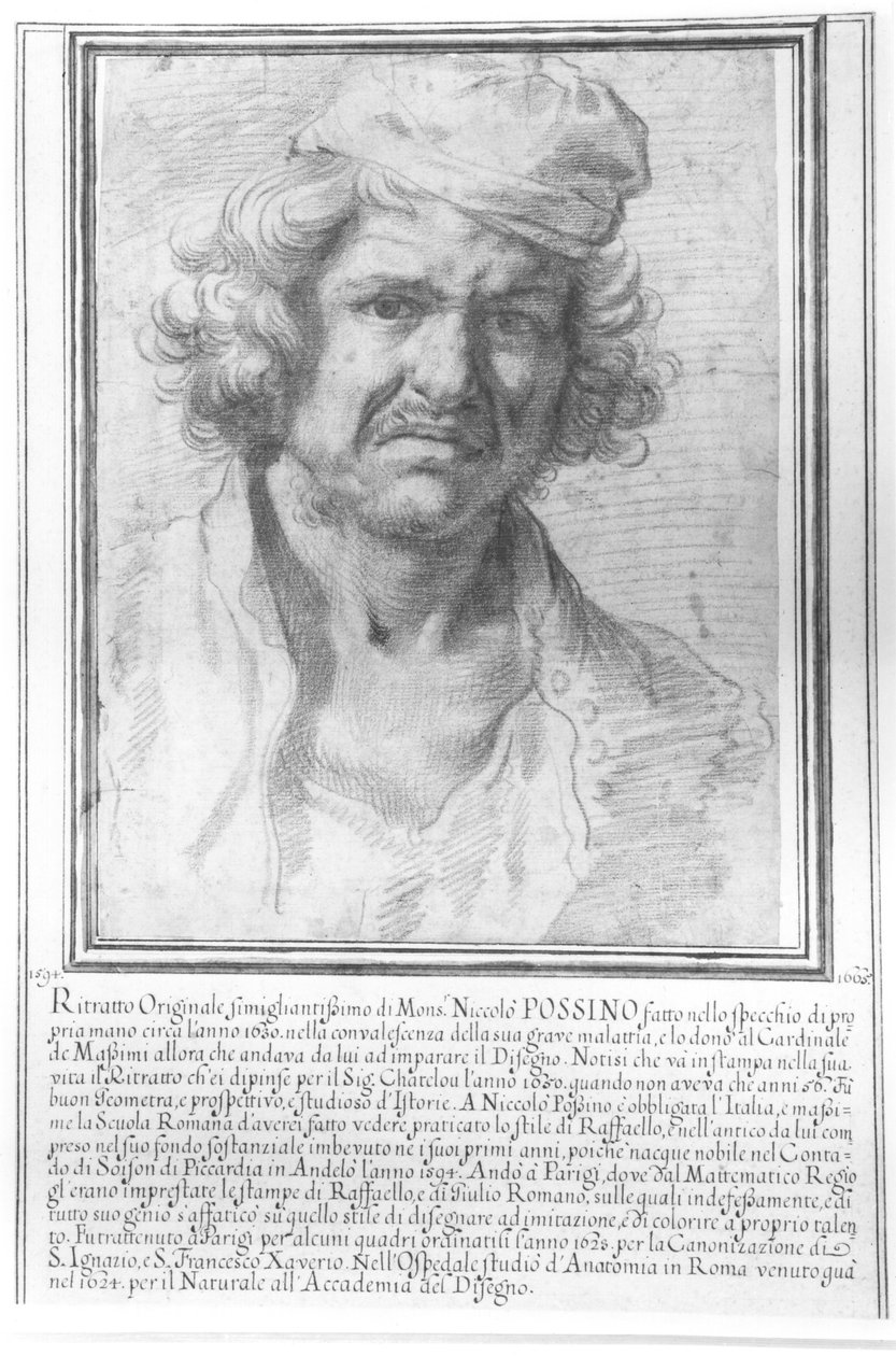 Autoportret autorstwa Nicolas Poussin