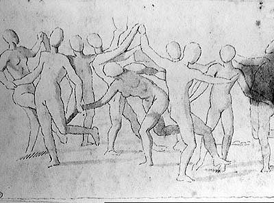 Studiuj na Bachanalia autorstwa Nicolas Poussin