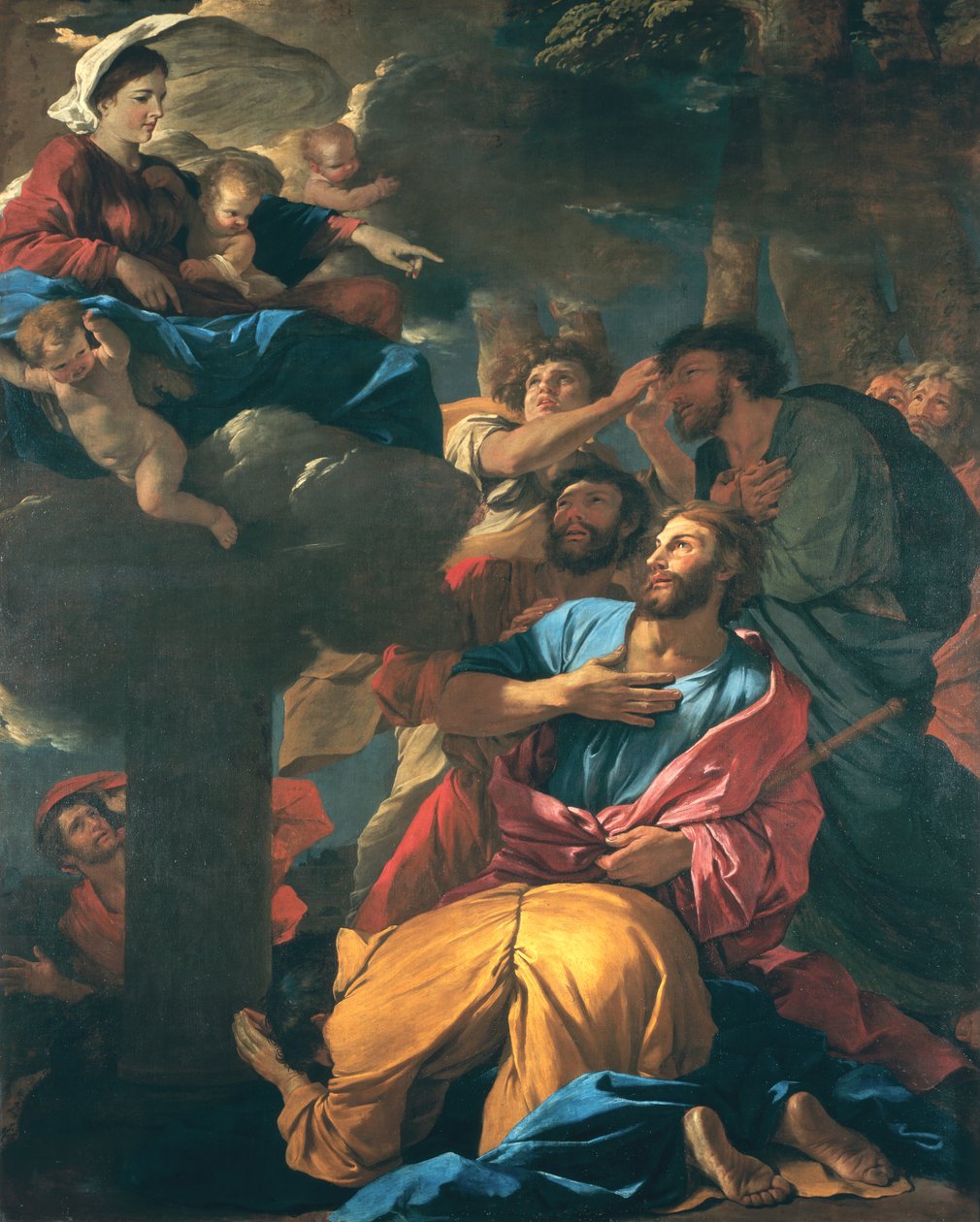 Objawienie Dziewicy św. Jakuba Wielkiego, ok. 1629-30 autorstwa Nicolas Poussin