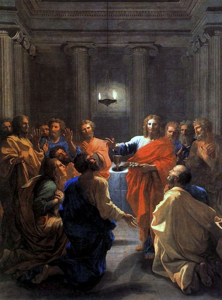 Instytucja Eucharystii autorstwa Nicolas Poussin
