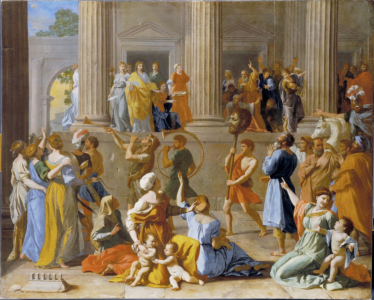 Triumf Dawida autorstwa Nicolas Poussin