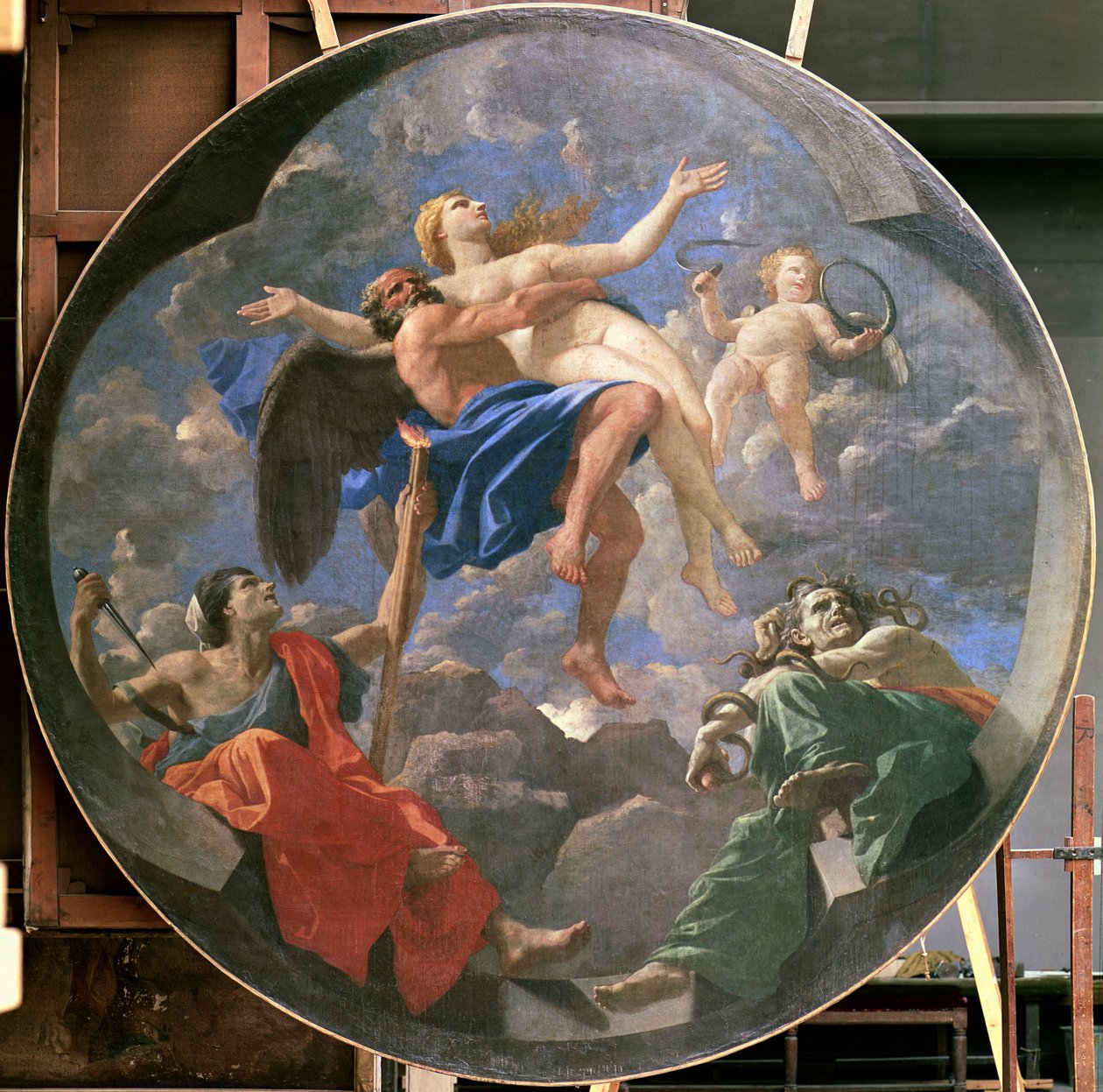 Prawda skradziona przez czas poza zasięgiem zazdrości i niezgody, 1641 autorstwa Nicolas Poussin