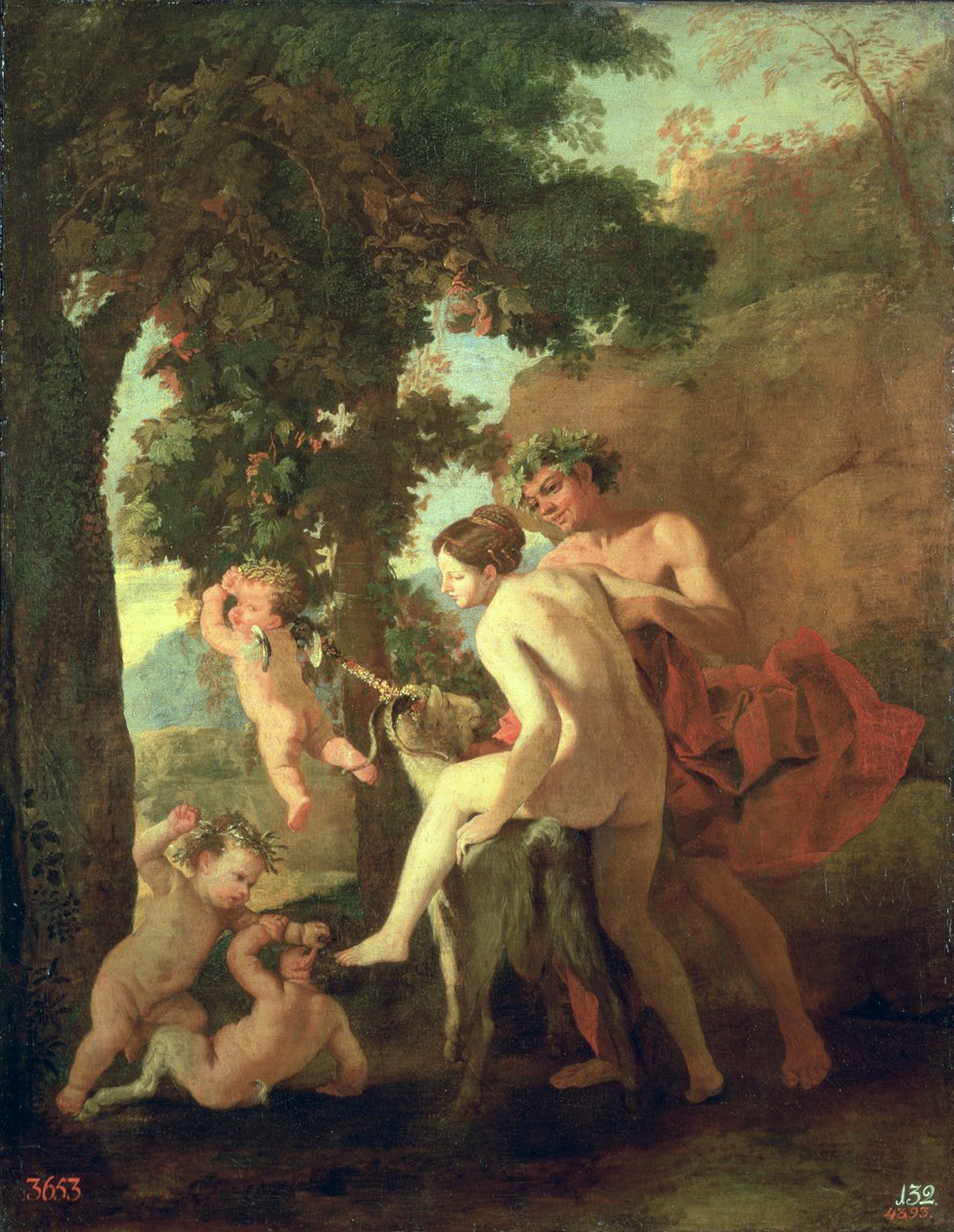 Wenus, Faun i Putti, początek lat 30. XVI w. autorstwa Nicolas Poussin