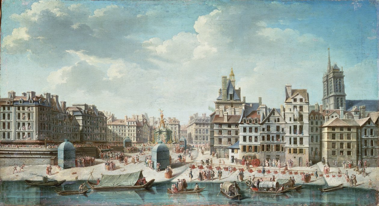 Place de Greve, Paryż autorstwa Nicolas Raguenet