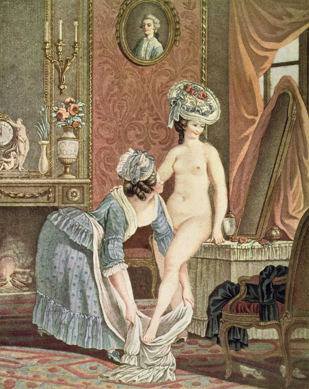 La Toilette, grawer Louis Marin Bonnet autorstwa Nicolas Rene Jollain