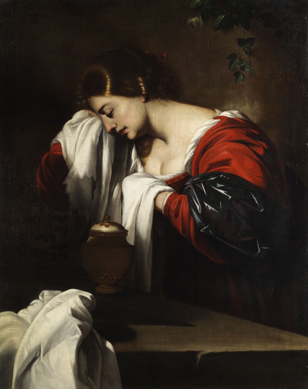 Żałoba św. Maria Magdalena z naczyniem maści autorstwa Nicolas Regnier