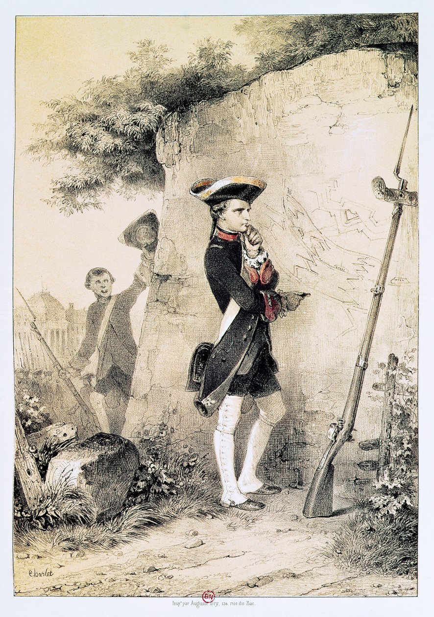 Napoleon I (1769-1821) w Szkole Wojskowej w 1783 r., ilustracja z „L