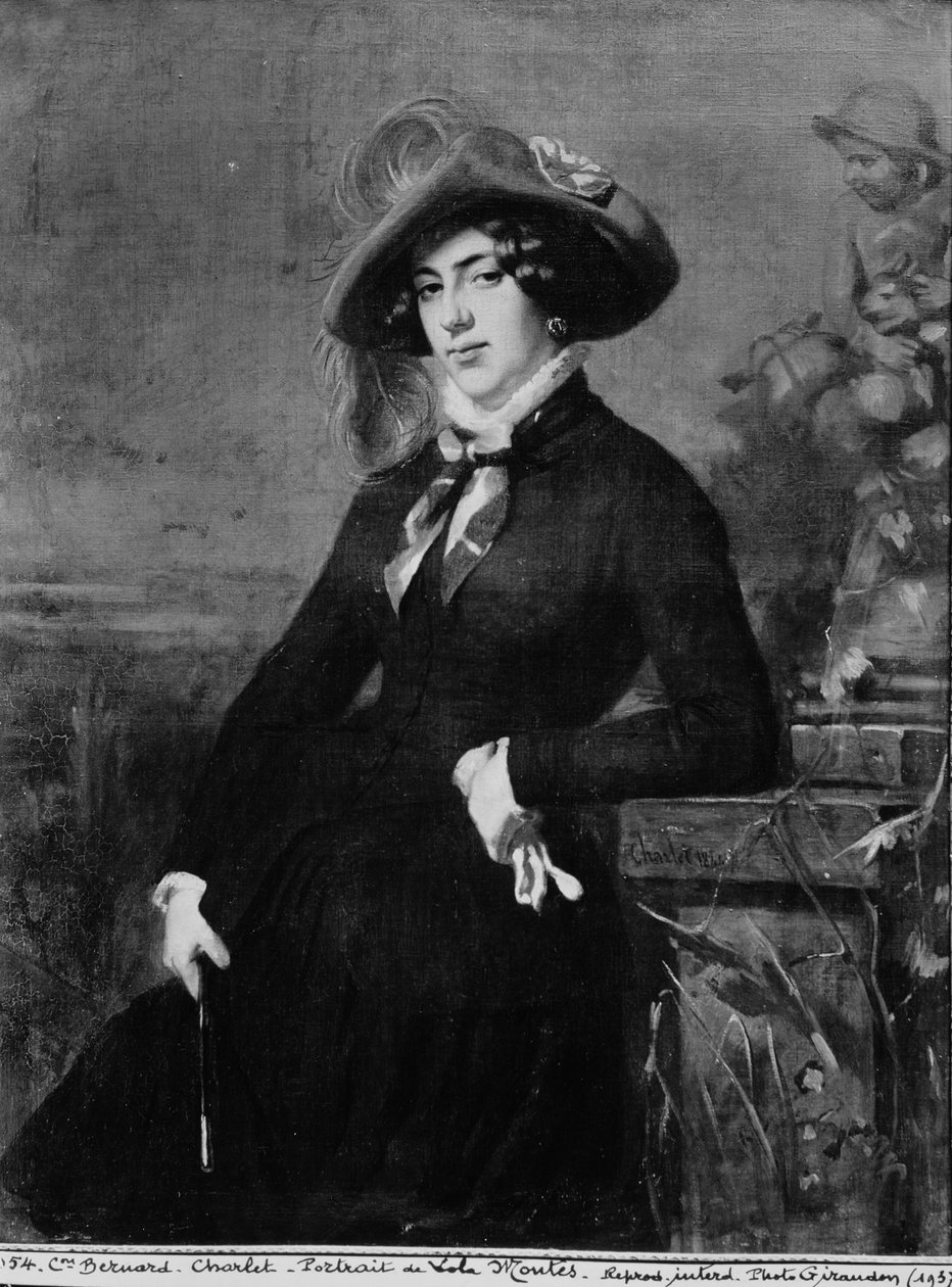 Portret Loli Montez (1821-61), 1844 autorstwa Nicolas Toussaint Charlet