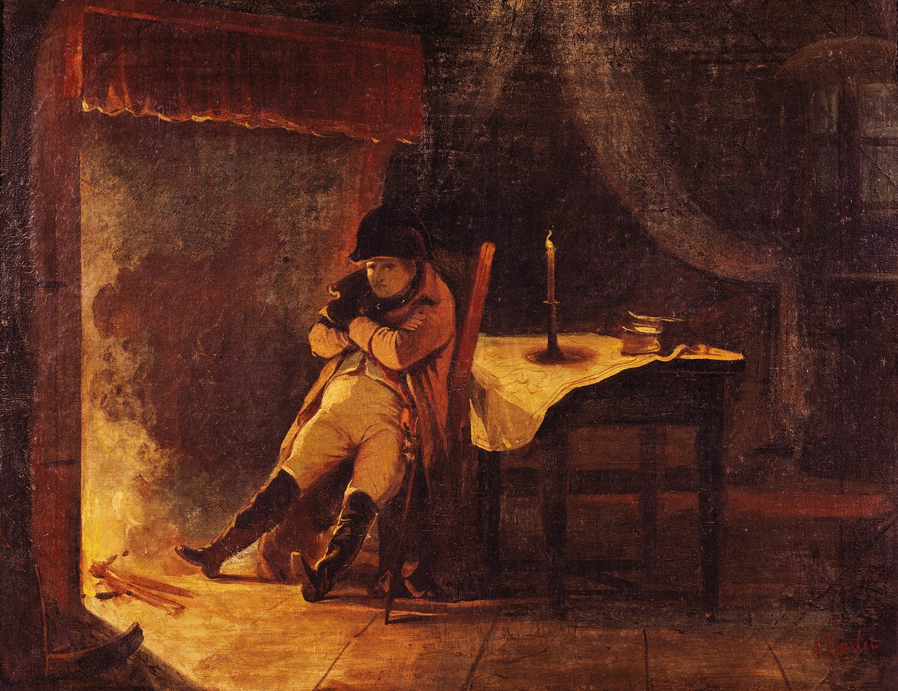 Wieczór bitwy pod Champaubert, 1814 r. autorstwa Nicolas Toussaint Charlet