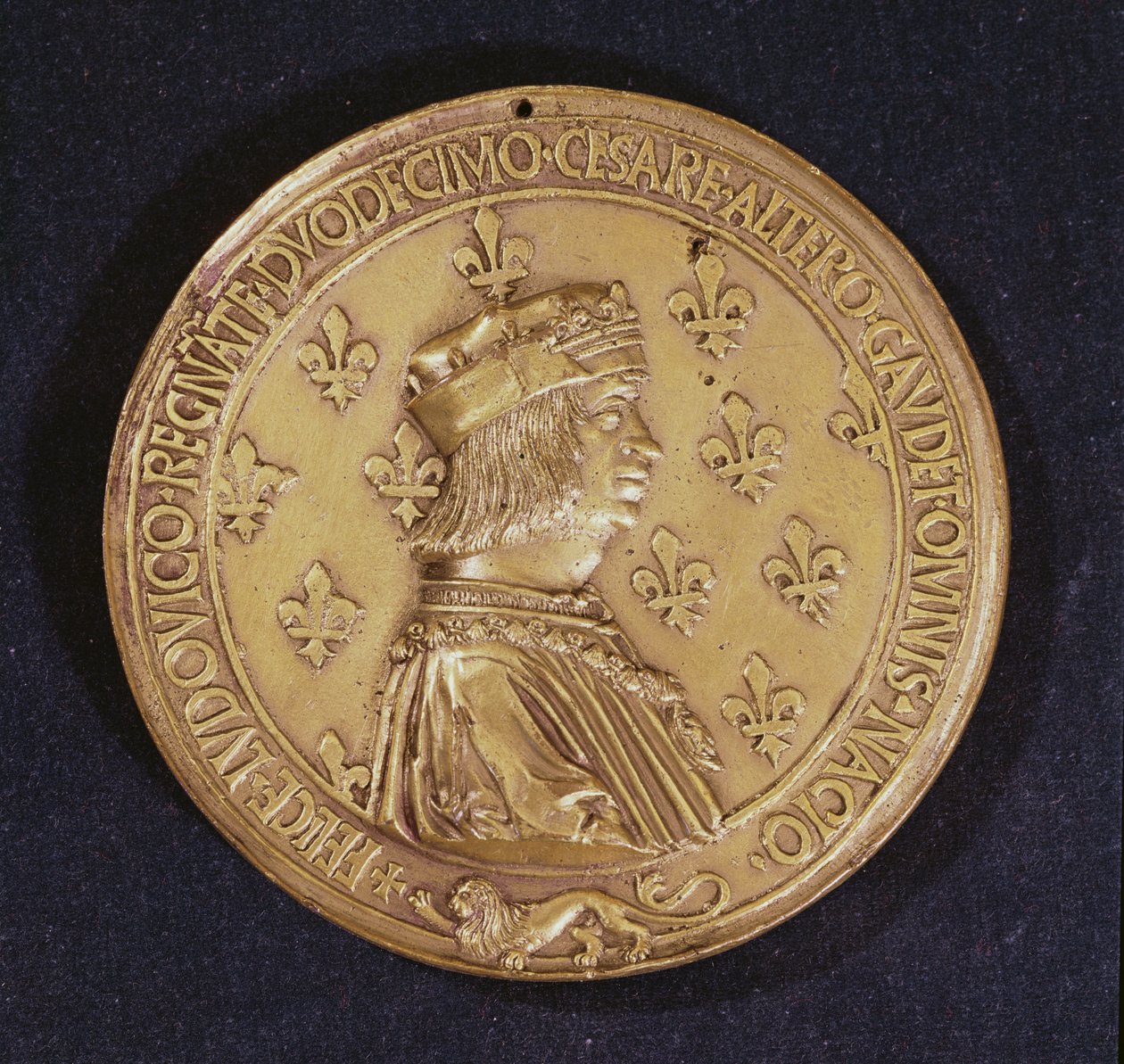 Medal przedstawiający Ludwika XII 1462-1515 1498-1515 brąz autorstwa Nicolas and Saint Priest, Jehan de Le Clerc