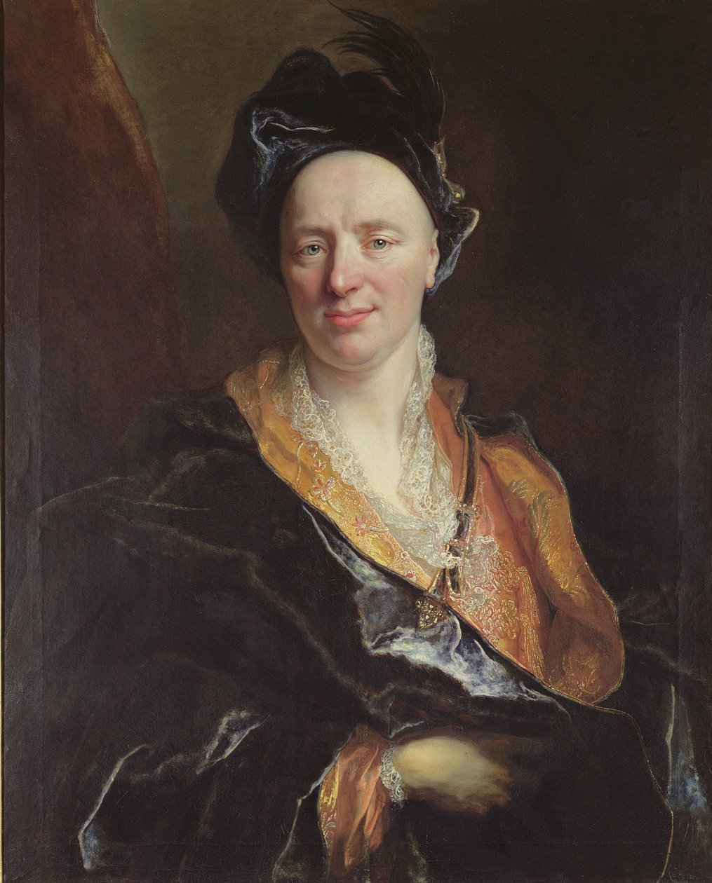 Portret Jeana Baptiste Rousseau (1671-1741) 1710 autorstwa Nicolas de Largillière