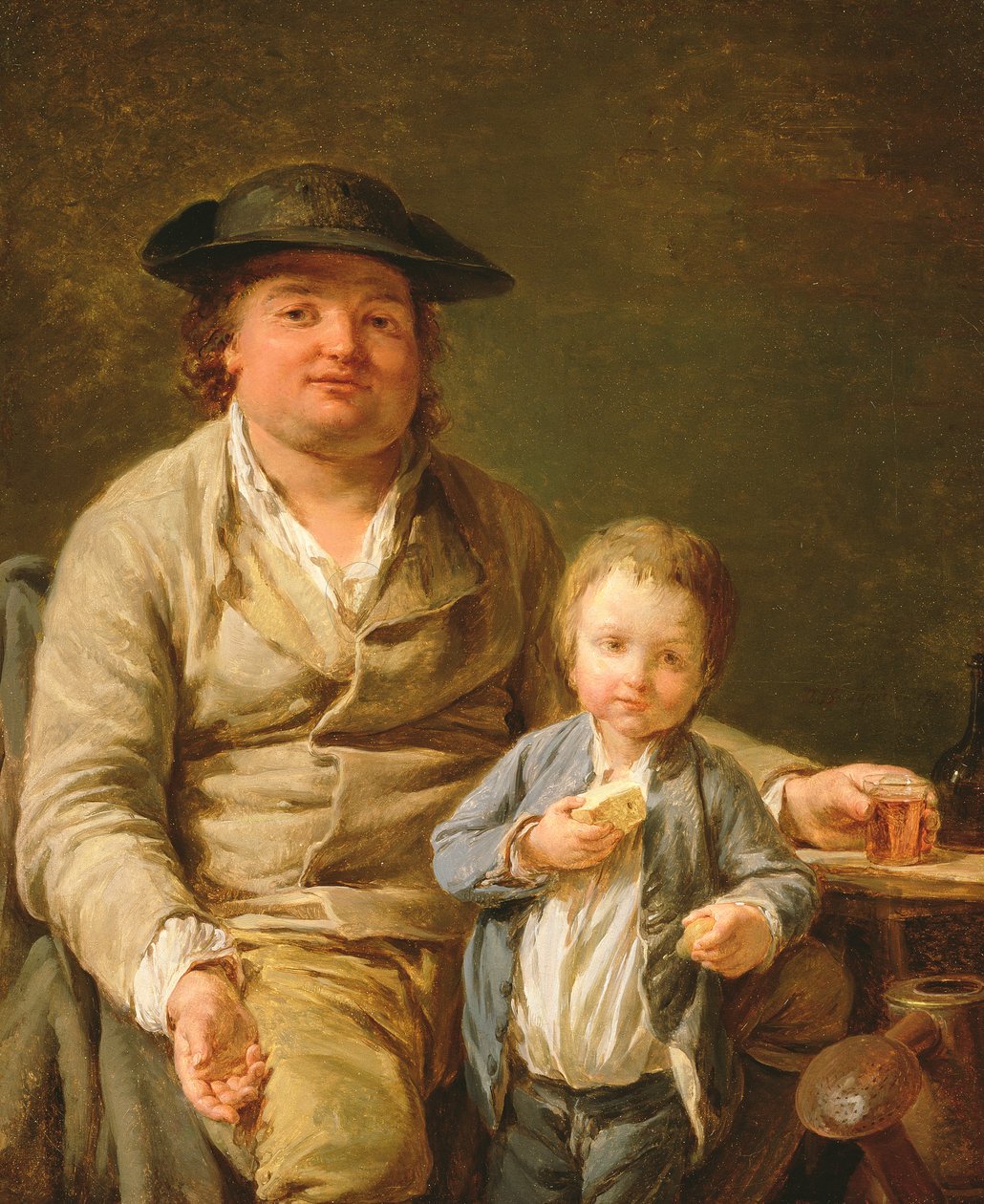 Pogodny ogrodnik, 1777 (olej na płótnie ułożony na desce) autorstwa Nicolas Bernard Lepicie