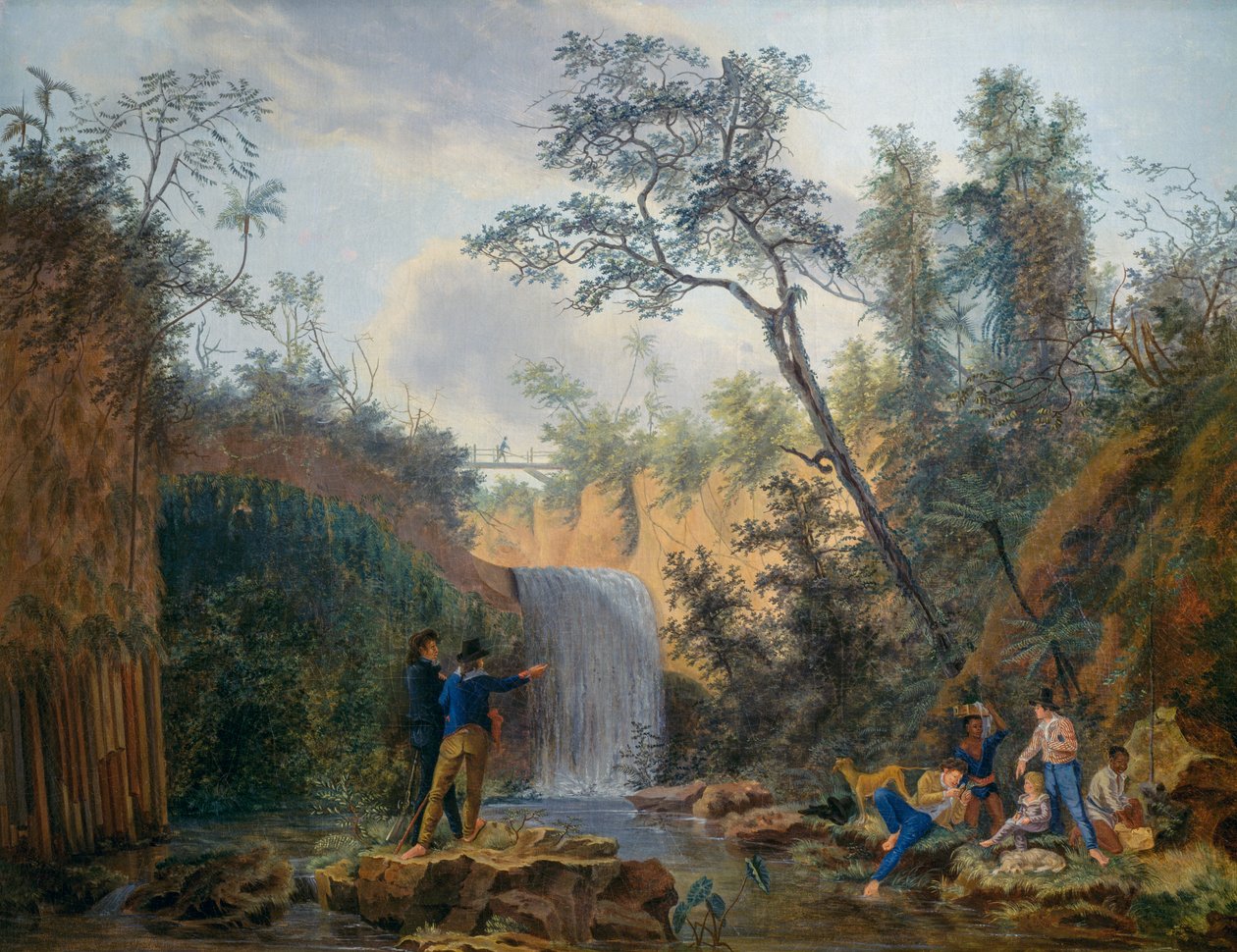 Francuska wyprawa botaniczna do Ameryki, olej na płótnie Nicolasa-Didiera Bogueta (1755-1839) autorstwa Nicolas Didier Boguet