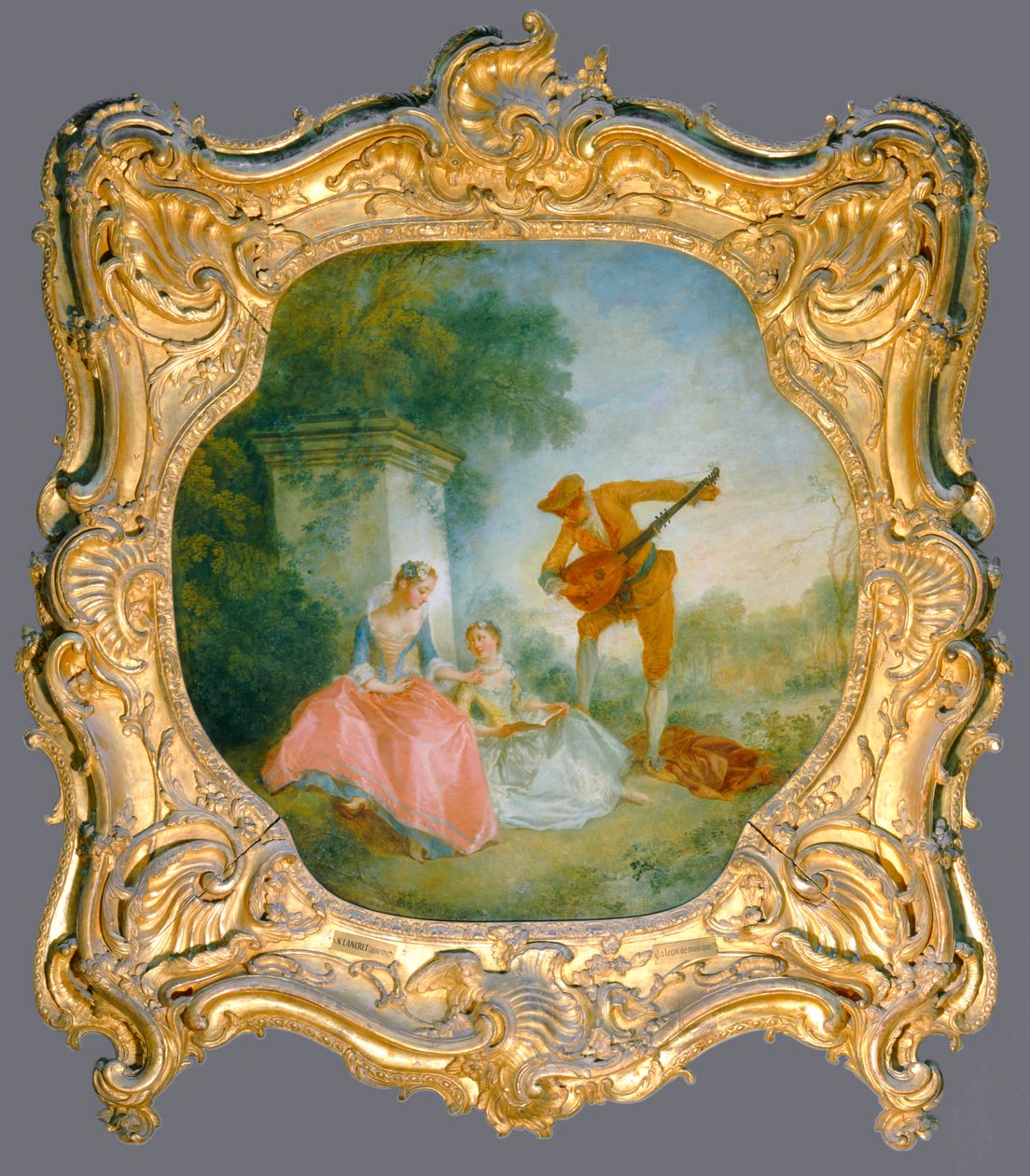 La lecon de musique - Lekcja muzyki ... autorstwa Nicolas (attr. to) Lancret
