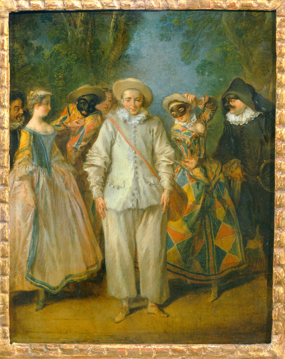 Les acteurs de la Comedie italienne - Aktorzy włoskiej komedii ... autorstwa Nicolas (attr. to) Lancret