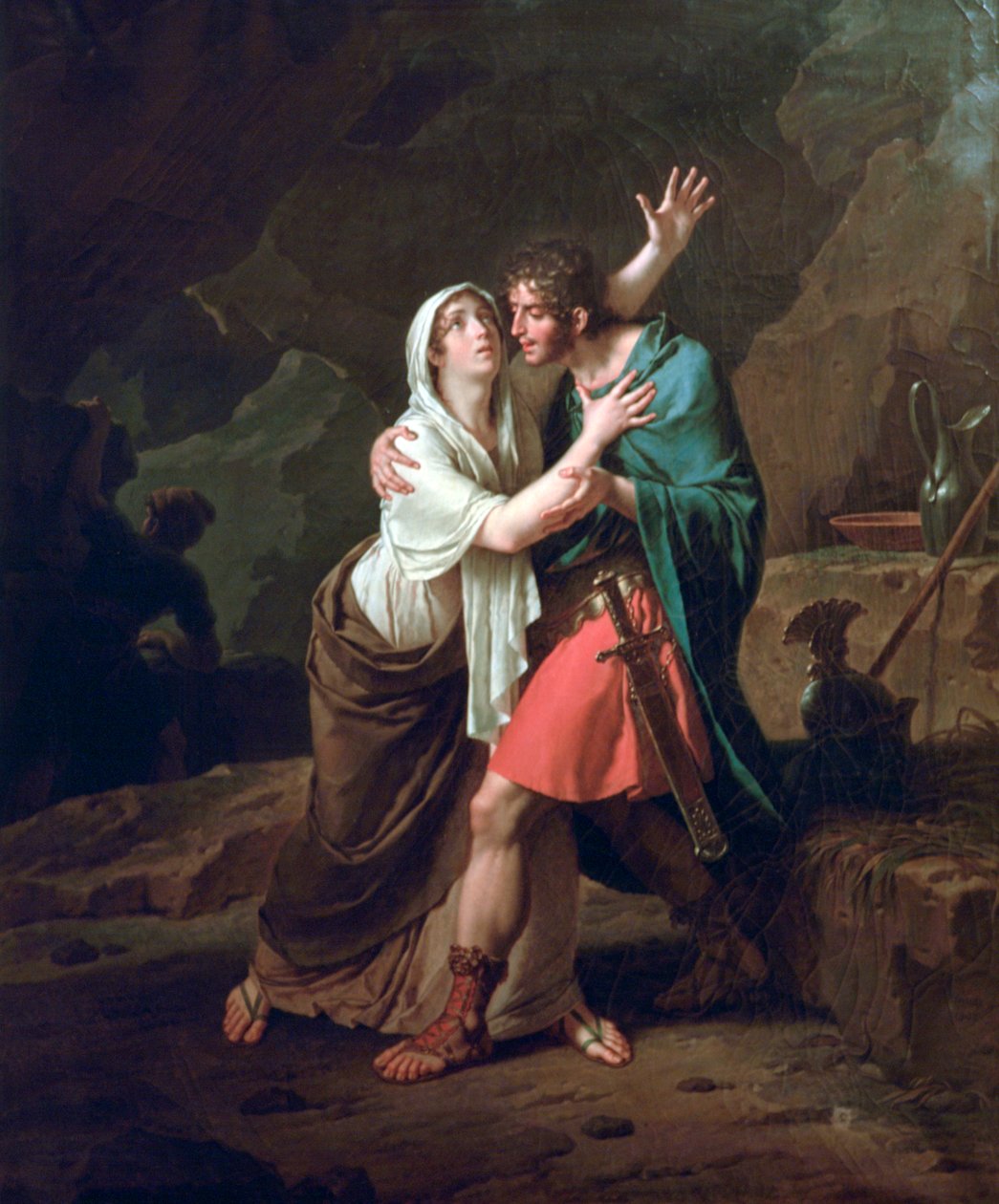 Eponina i Sabinus, 1802 autorstwa Nicolas Andre Monsiau