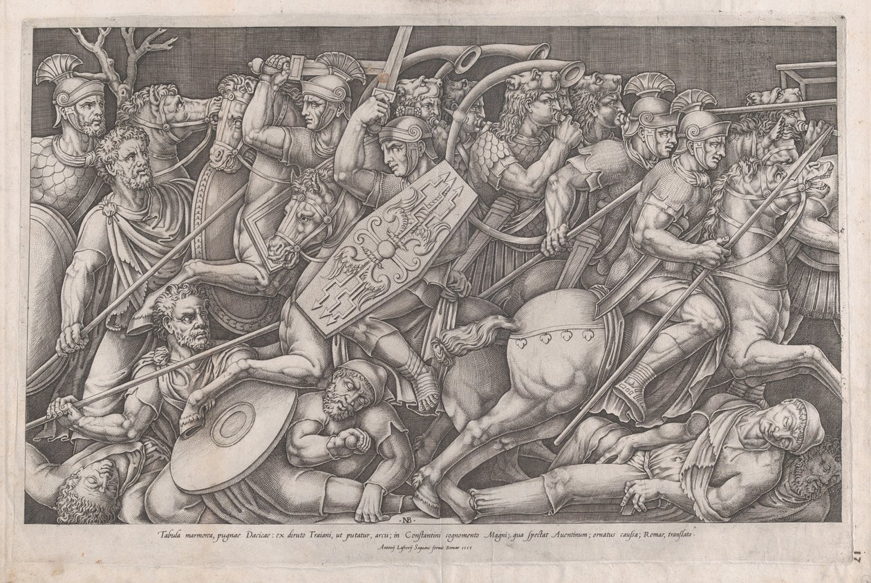 Lustro rzymskiej świetności: wojna Daican, 1553., 1553. autorstwa Nicolas Beatrizet