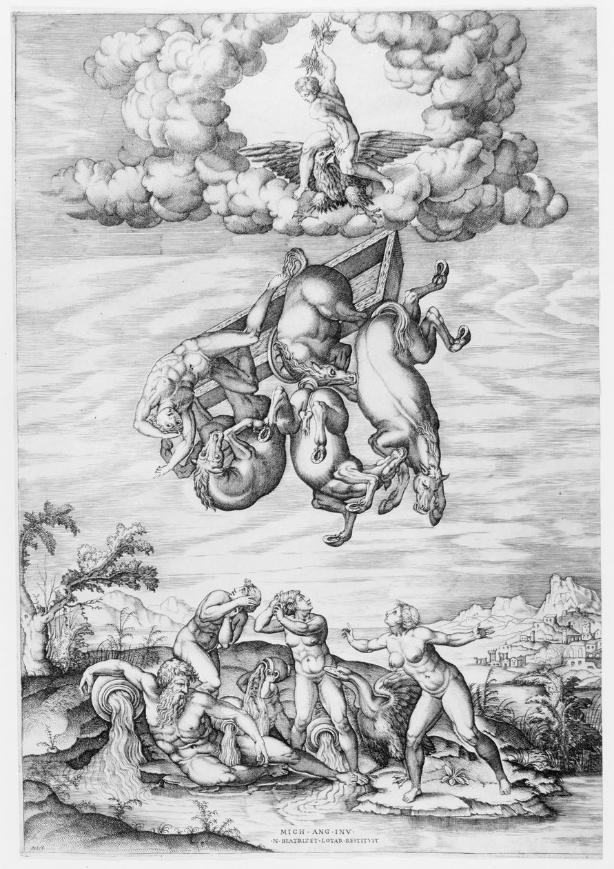 Upadek Faetona, 1540-66., 1540-66. autorstwa Nicolas Beatrizet