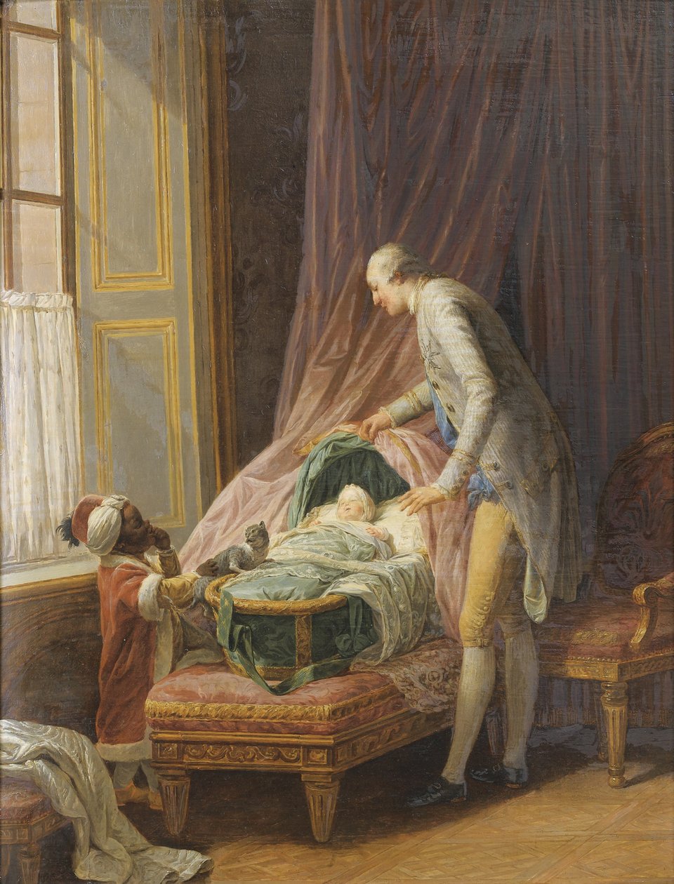 Louis Philippe Joseph dOrléans 1747-1793, w kołysce, 1774 autorstwa Nicolas Bernard Lepicie