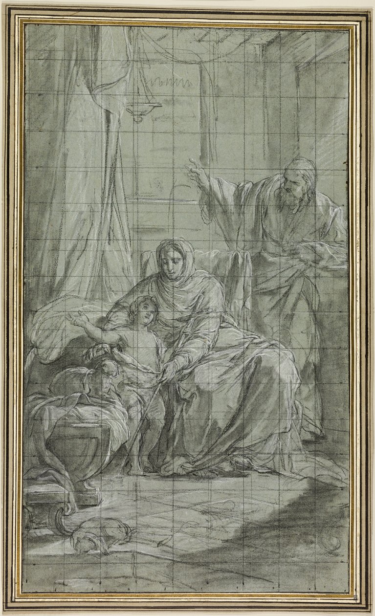 Rodzina św. Jana Chrzciciela autorstwa Nicolas Bernard Lepicie