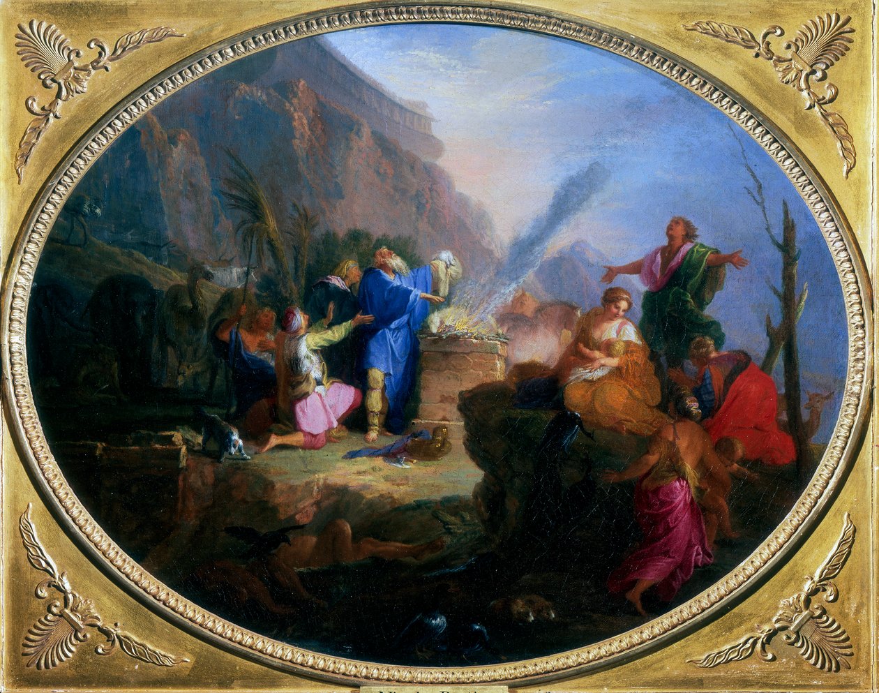 Ofiara Noego, c1688-1736 autorstwa Nicolas Bertin
