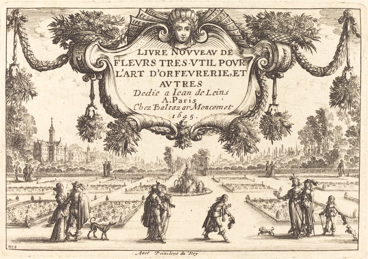 Strona tytułowa autorstwa Nicolas Cochin after Balthasar Moncornet