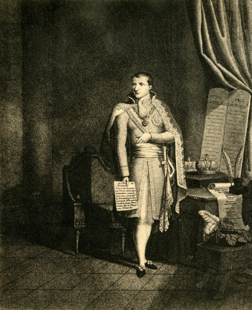 Napoleon pierwszy cesarz francuskiego króla Włoch, c1810, 1921. autorstwa Nicolas Colibert
