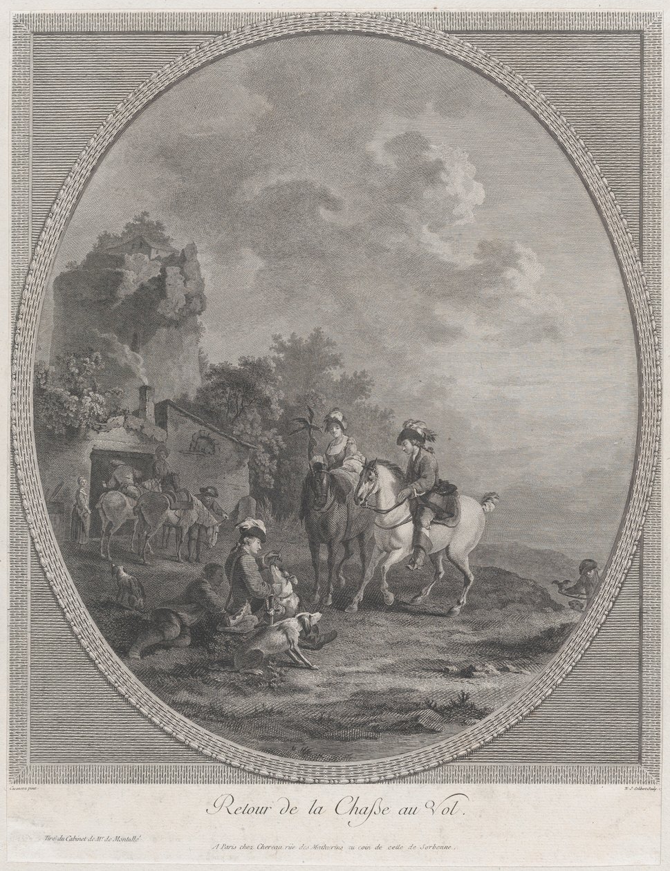 Powrót z polowania na zwierzynę, 1786., 1786. autorstwa Nicolas Colibert