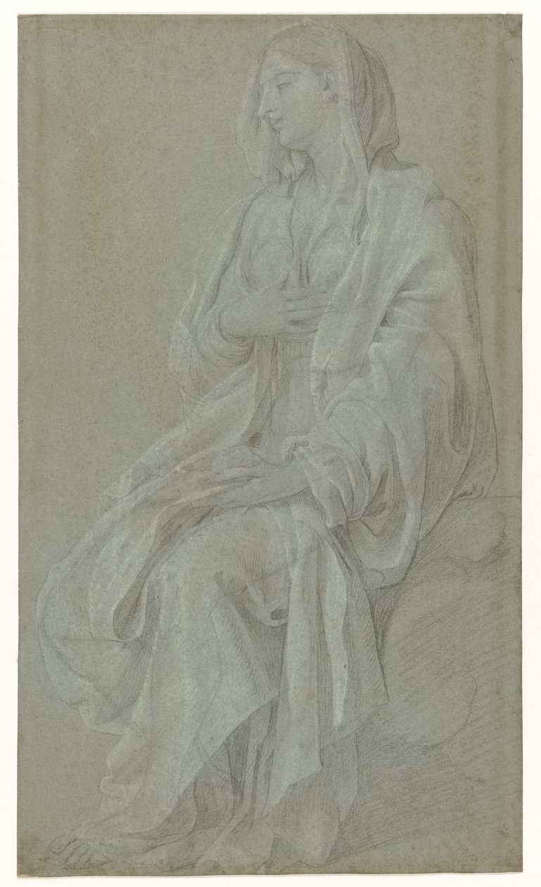Siedząca Madonna autorstwa Nicolas Colombel