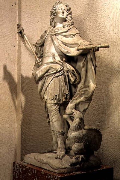 Ludwik XV Francji (1710-74) jako Jowisz autorstwa Nicolas Coustou